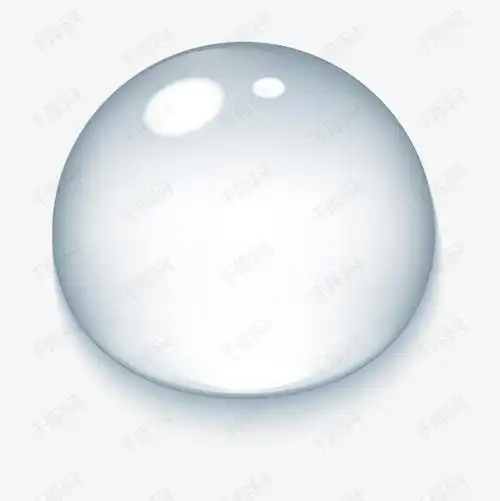 圆形水珠玻璃透明矢量