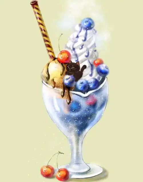 美食插画萌萌哒