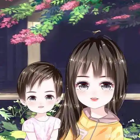 宝妈亲子漫画头像 - 可爱男生头像!