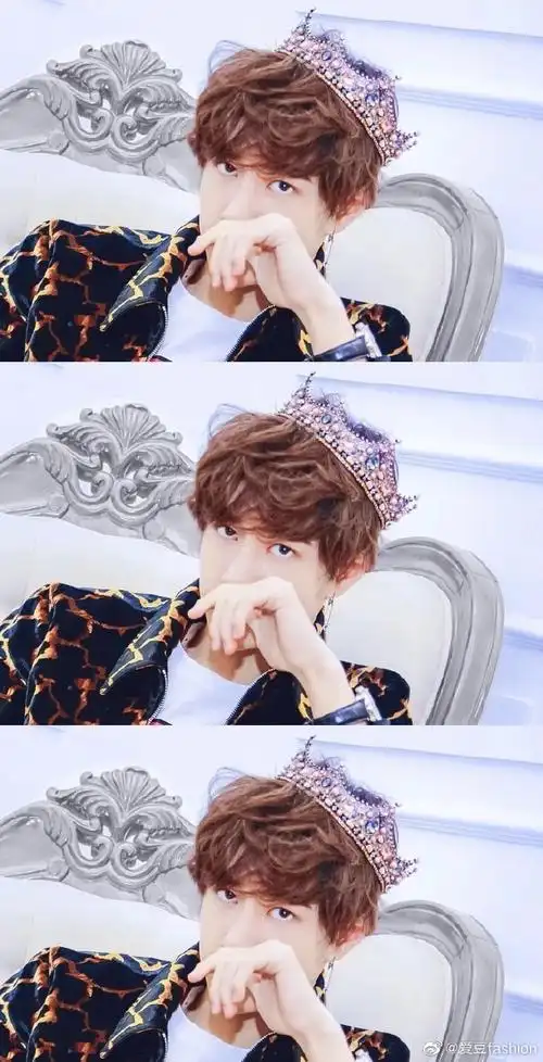 王一博超话#王一博平安喜乐#王一博× 95戴上皇冠的贵族王子,每一眼