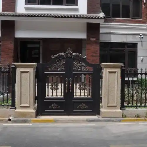 舟山别墅大门欧式铝合金庭院门铝门院子门定制厂家