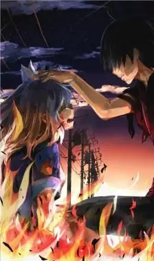 离去后也要守护,默默的守护你,二次元情侣,悲伤情侣,情侣分手后