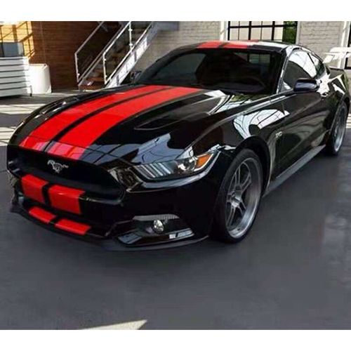 福特野马gt机盖车贴拉花侧裙改装贴纸 引擎盖装饰个性赛车车身贴