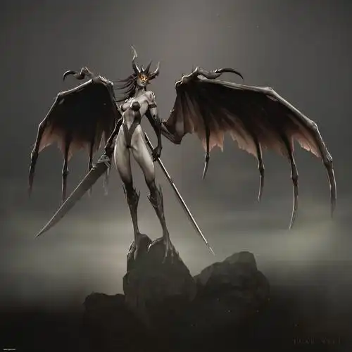 帅气的双刀女恶魔