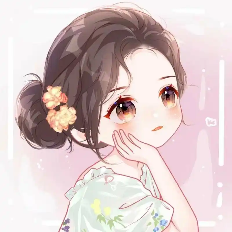 微信头像 手绘头像 卡通风头像 可爱女生头像 照片转手绘 ipad绘画