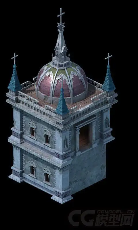 页游模型材质贴图:有材质模型风格:写实场景建筑分类:西方古建场景