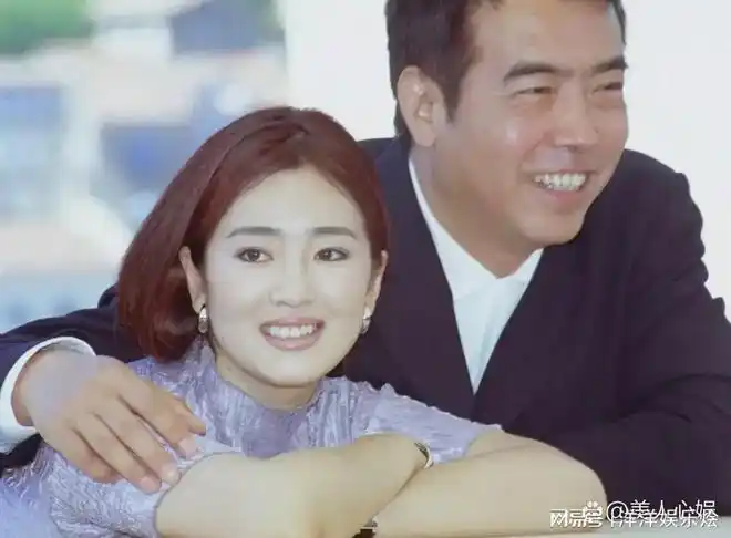 年轻时的巩俐和陈凯歌