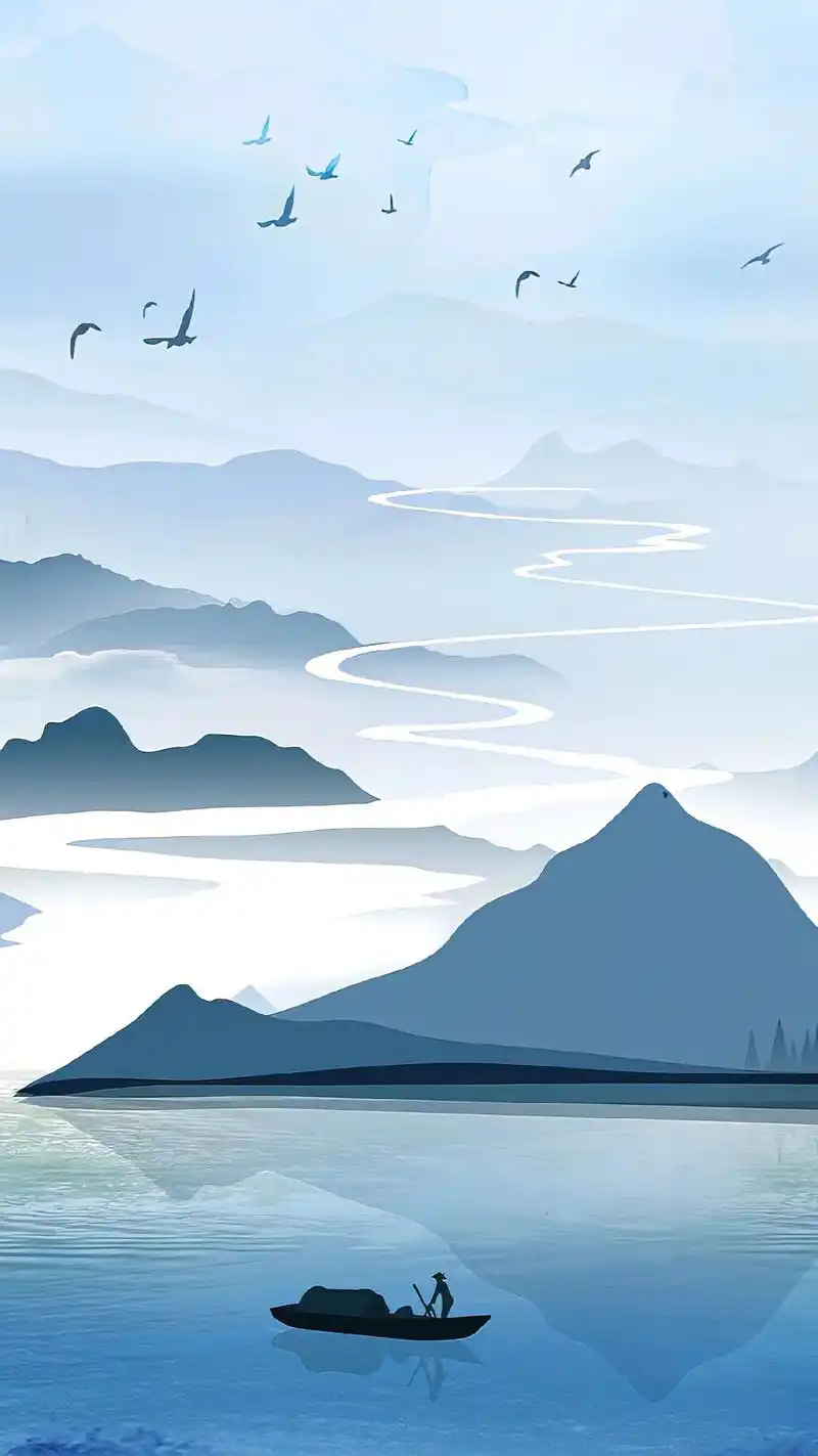 水墨山水画.#上热门97 #创作灵感 #水墨写意 #唯美意境 - 抖音