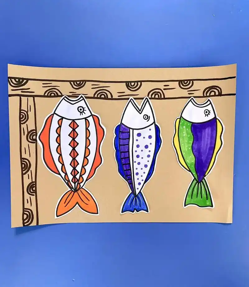 可爱小鱼干简笔画#亲子简笔画 #简笔