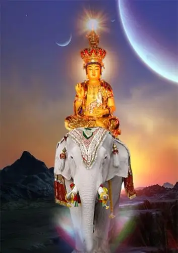 农历二月二十一是普贤菩萨圣诞日.