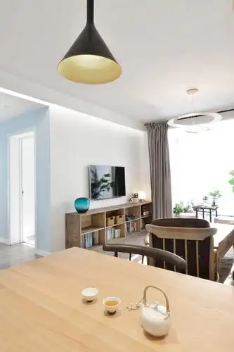 80平日式风格家电视背景墙图片