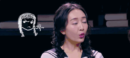 王鸥美女明星大侦探讲话综艺gif动图_动态图_表情包下载_soogif