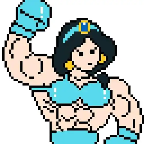 铁汉柔情像素风搞怪头像图片