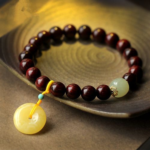 小叶紫檀玉挂件