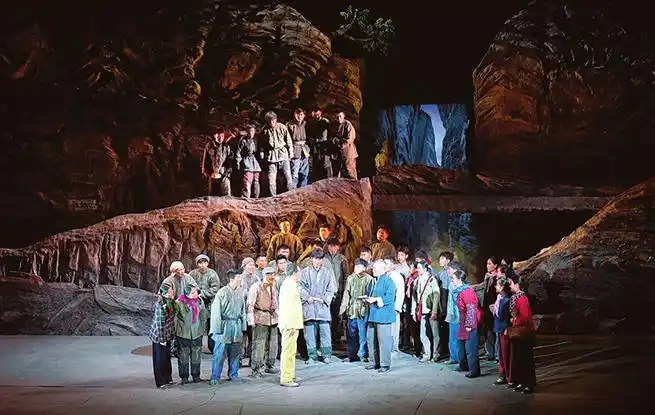 图为话剧《太行》剧照. 逯鹏摄