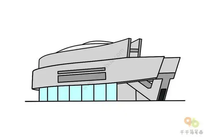 鄞州博物馆简笔画