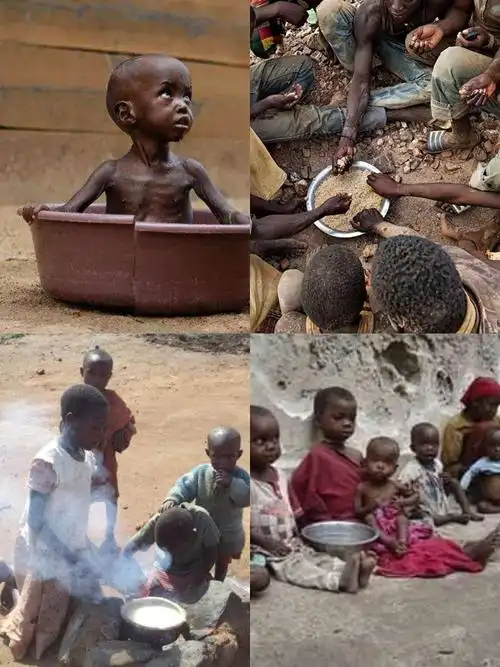 首先让幼儿了解非洲地区不管是幼儿还是大人生活的现状,所食的食物等.