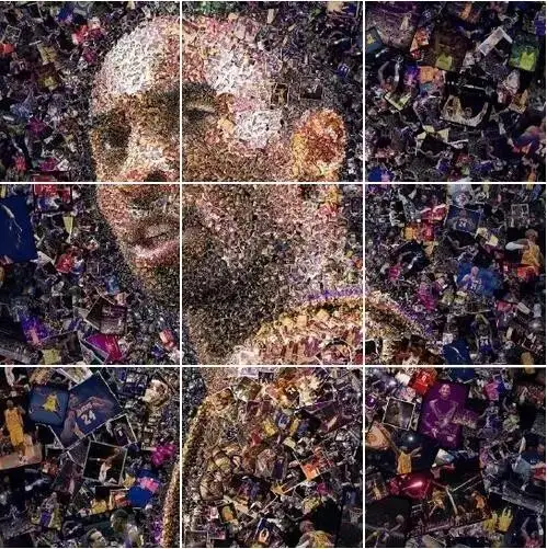 无数张照片拼凑出来的科比,每一张都是一段关于青春的记忆.