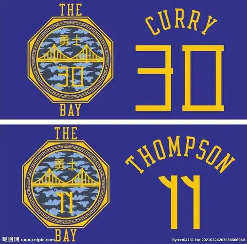 库里汤普森中国风球衣号码设计图__广告设计_广告设计_设计图库_昵图