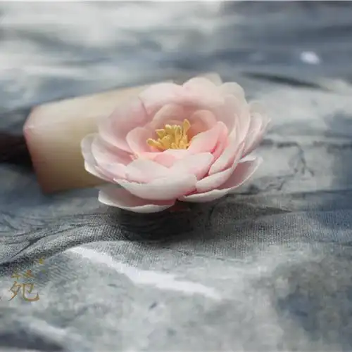 仿真花摄影汉服配饰头饰古代发型饰物簪花仕女图头花绢花cos写真