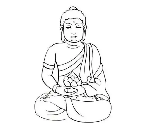 佛祖简笔画 如来佛祖简笔画