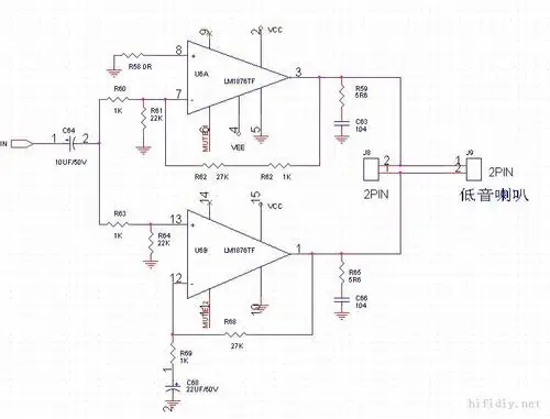 低音炮功放电路图