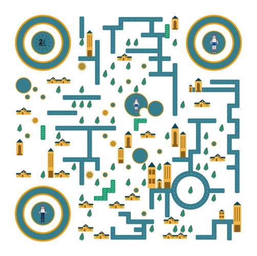 创意二维码-轮滑