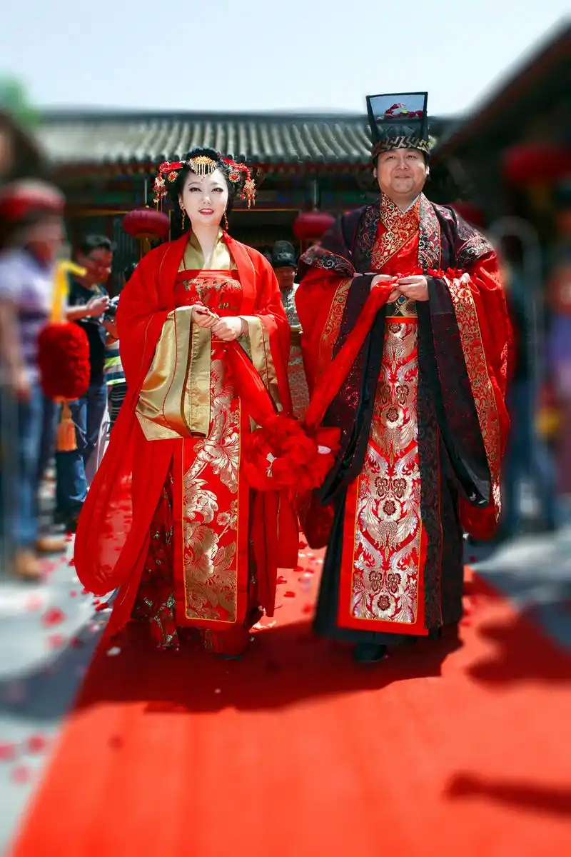 古装汉服主题婚礼一秒穿越回古代