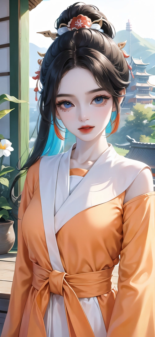 ai绘画:二次元古装小姐姐,小清新壁纸