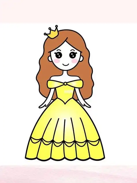 简单画小公主简笔画教程简笔画教程人文绘画简笔画公主简笔画人文绘画