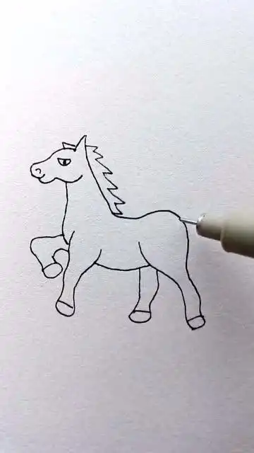 简笔画教你画马西游记的白龙马大家喜欢吗