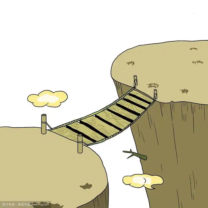 悬崖山谷背景图