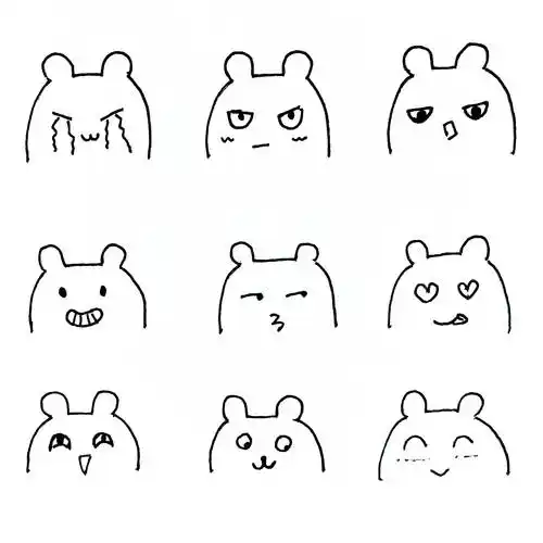 好看简笔画 好看简笔画可爱卡通女孩