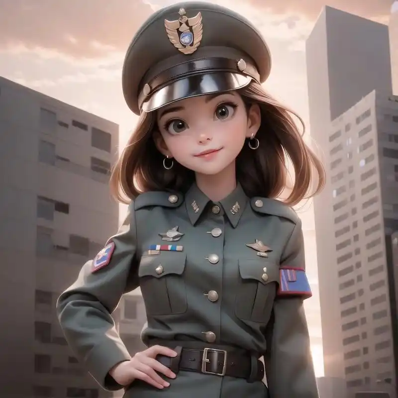 英姿飒爽的你们05女军装头像7315女生迪士尼风 原创图片,97