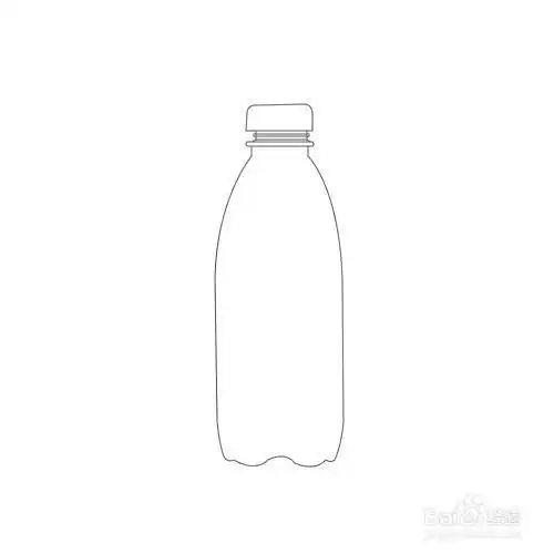 矿泉瓶子拟人化简笔画