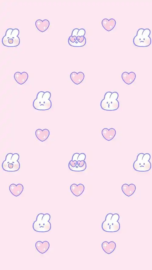 少女心软萌兔子手机壁纸