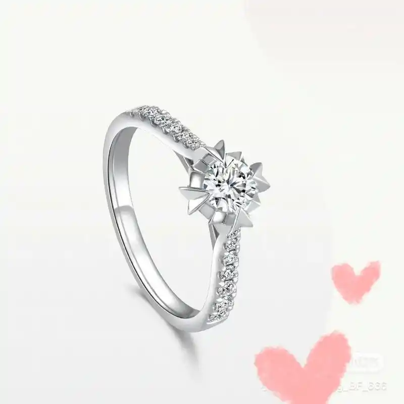 谢瑞麟雪韵晶莹款钻戒 40分钻戒.谢瑞麟雪韵晶莹款钻戒95主 - 抖音