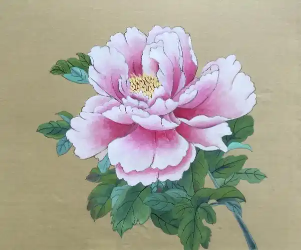 志伟2020年画的工笔牡丹