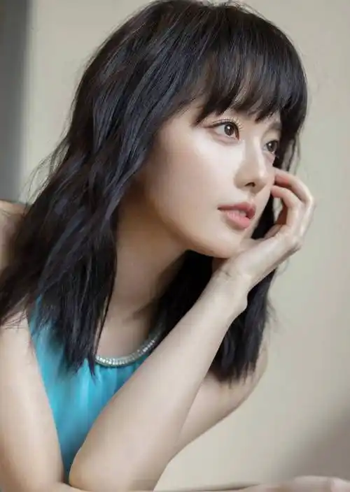 "紫菱"张嘉倪晒蓝色高开叉长裙和大v长裙,你喜欢哪款打扮_写真_穿着