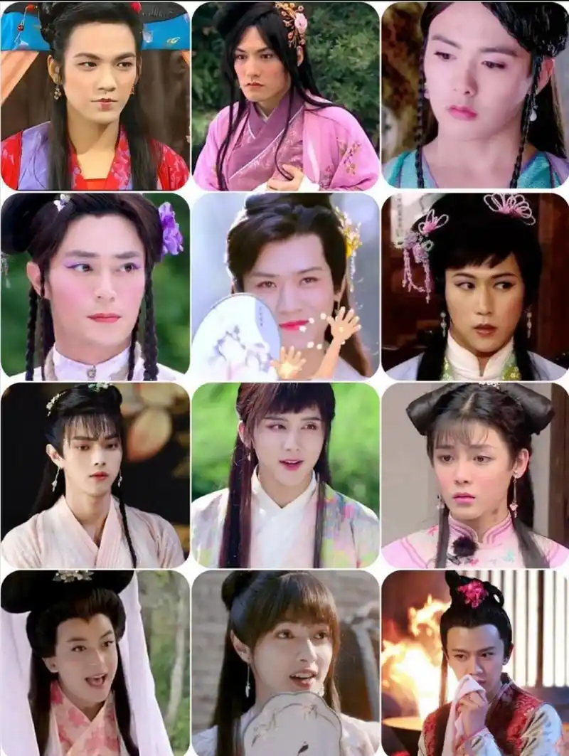 当男演员们穿上女装,还真有几分小家碧玉的感觉!