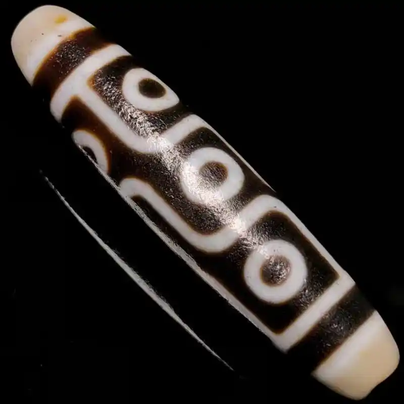 藏区回流老料高油包浆九眼天珠