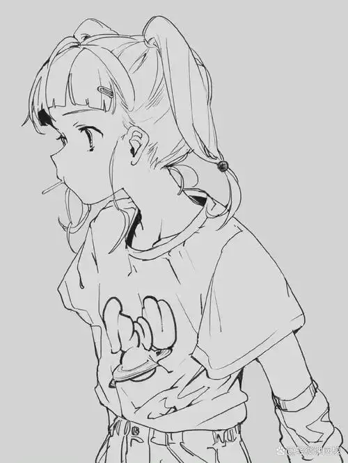 「绘画素材」三组人物线稿来袭!想要线稿的萌新看过来!