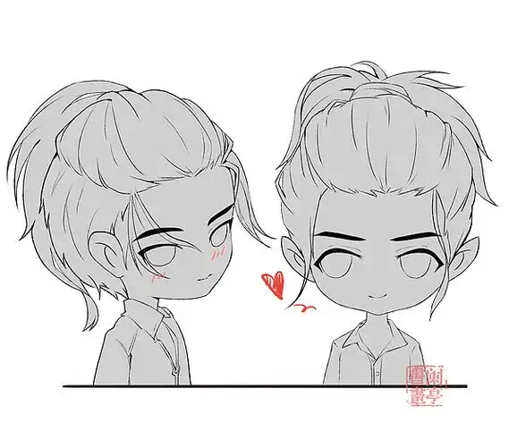 【板绘】q版王一博 q版肖战|插画|艺术插画|阑亭 - 原创作品 - 站酷