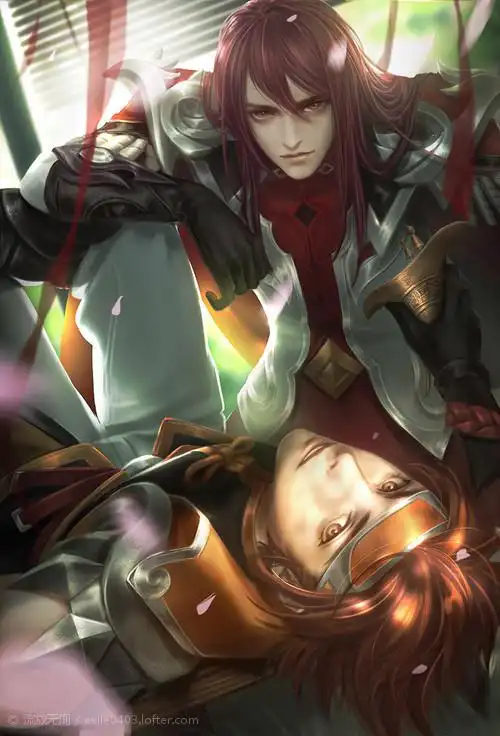 好久没画了孙策周瑜了! 如果本.