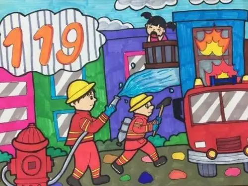 陈寨幼儿园"119"消防日安全主题教育活动