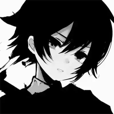 痞帅黑白动漫男头像图片