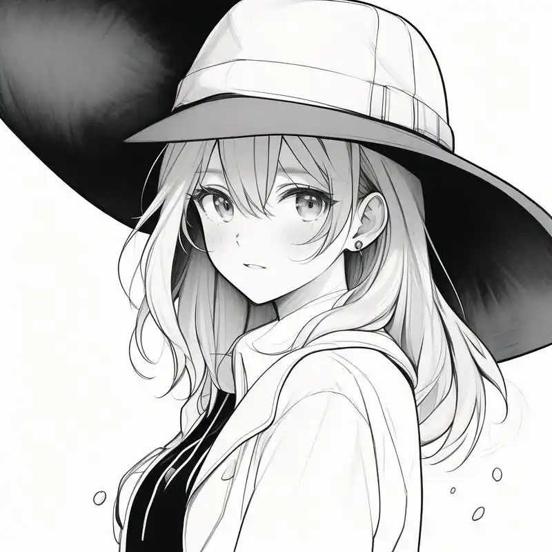 黑白动漫女头,谁能拒绝99 谁能拒绝这么好看的黑白动漫头像呢!