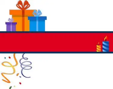 红色喜庆横幅照片