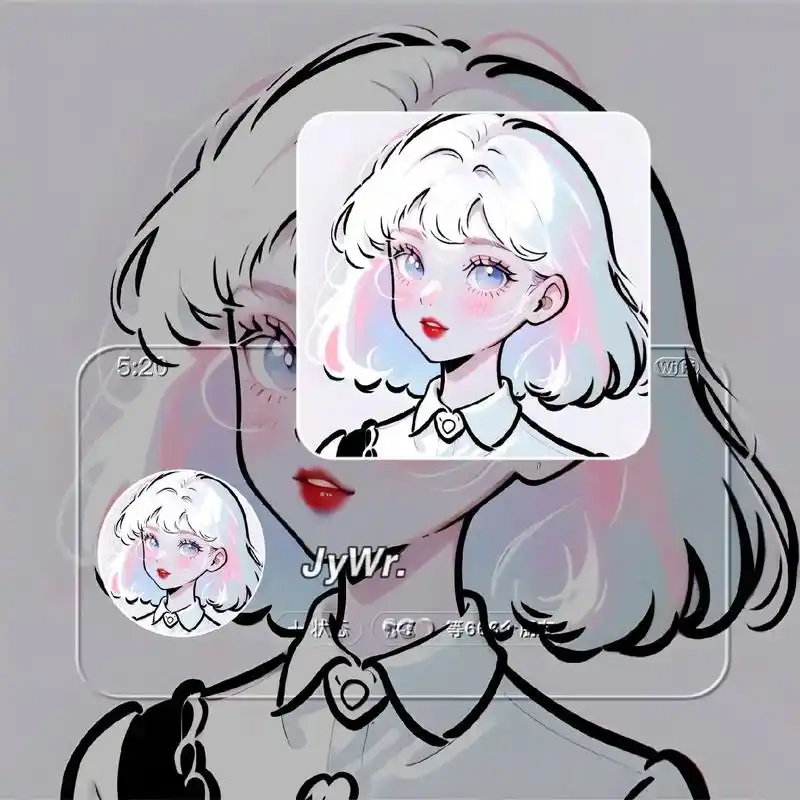 极简甜心少女头像.#女生头像 #甜美女孩 #可爱到爆炸99  - 抖音