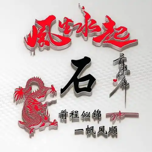 姓氏头像第975期,2024风生水起励志个性签名头像,请查收